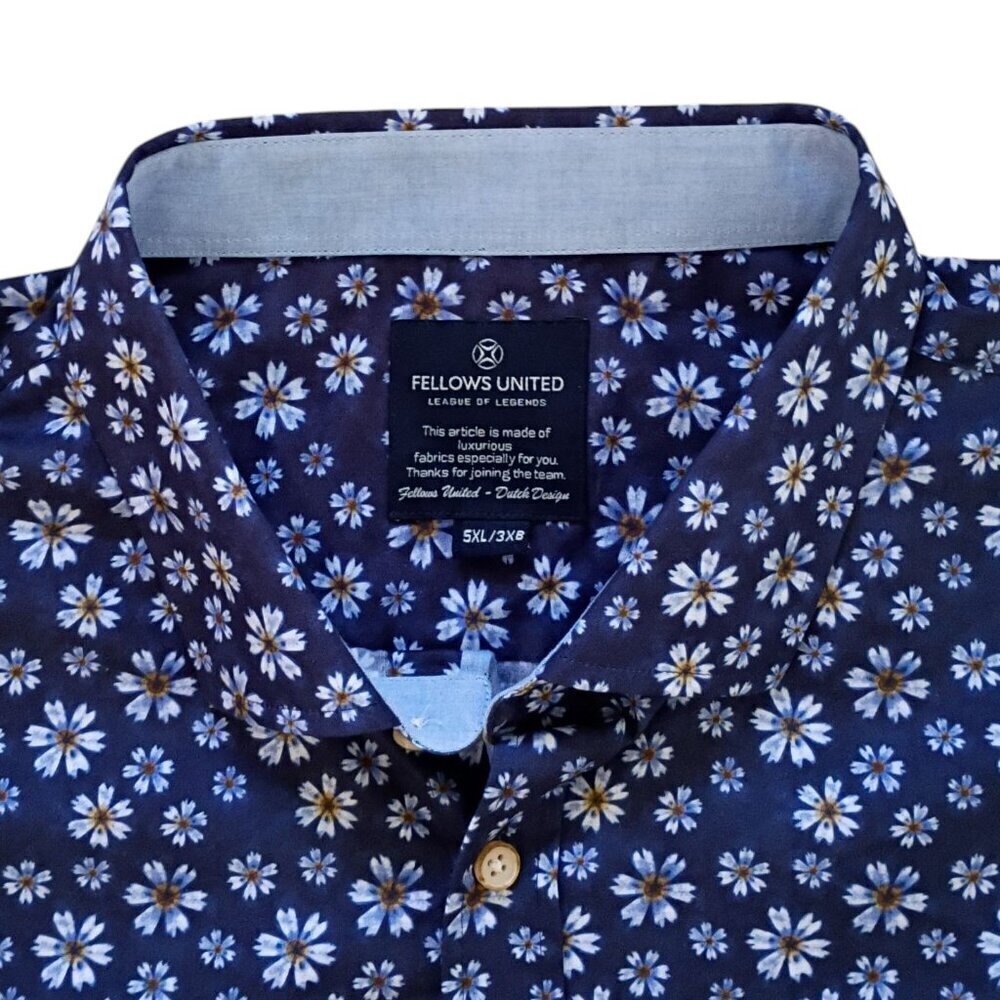 Fellows United 5xb Men's Floral Shirt League Of Legends Collab Dutch Design View 4